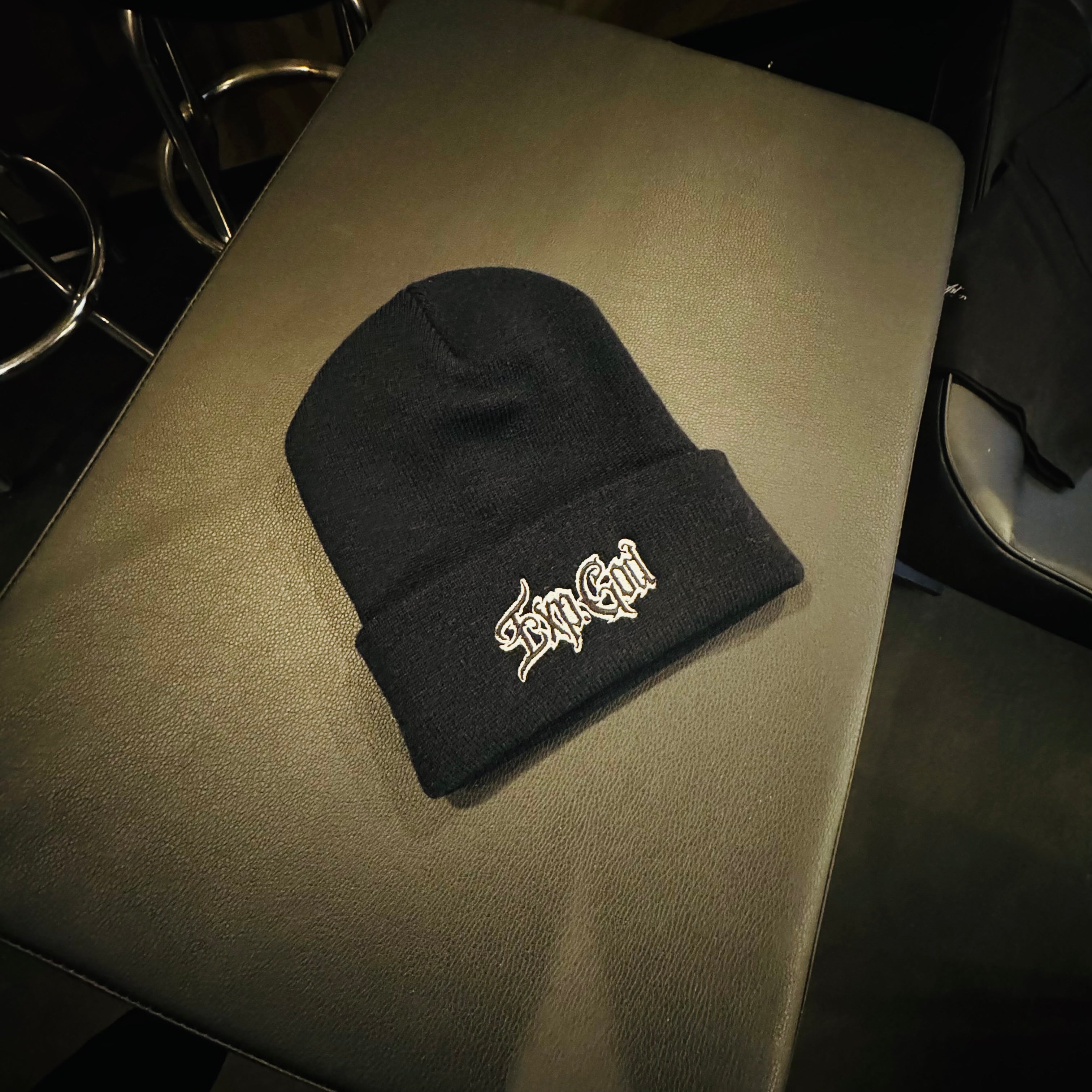 Embroidered "Shop Logo' Cuffed Beanie