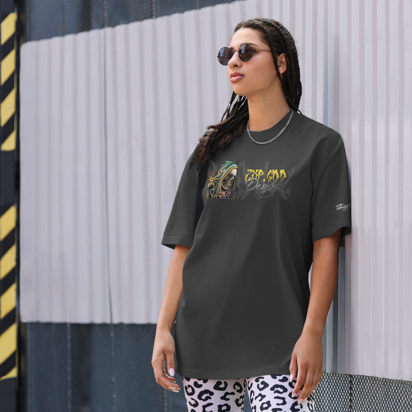 Women's "InkedUp" Oversized faded t-shirt