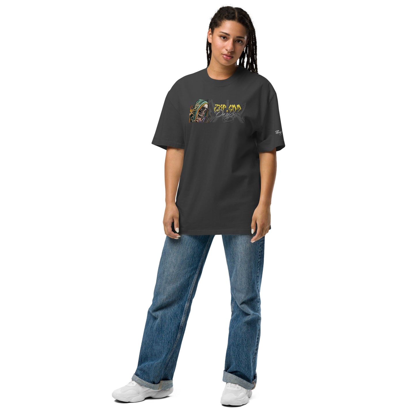 Women's "InkedUp" Oversized faded t-shirt